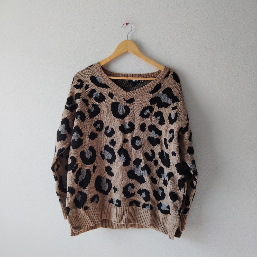 A.n.a A New Approach Leopard Print Sweater